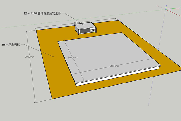 電快速脈沖群試驗落地式設備試驗布置